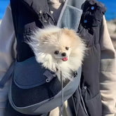 Breathable Mesh Pet Shoulder Travel Bag for Small Dogs & Cats